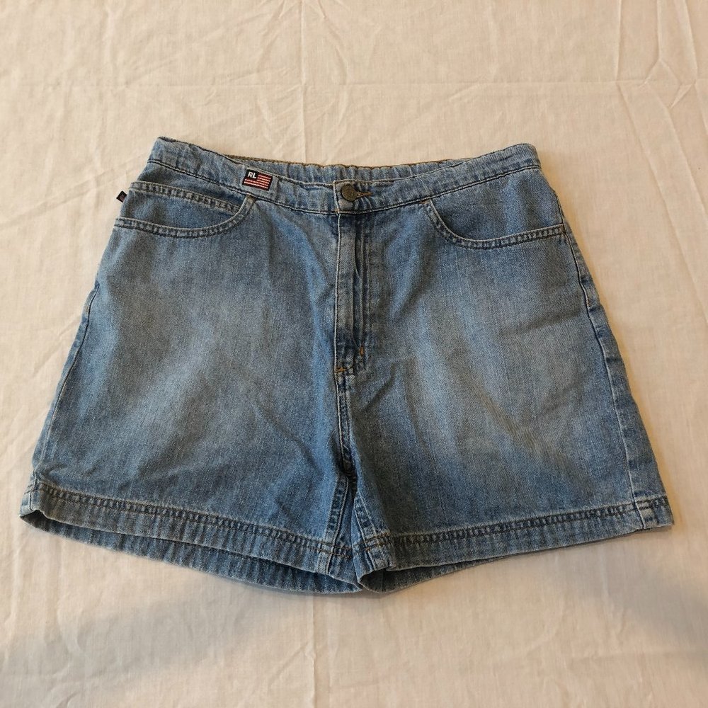 Ralph Lauren Drawstring Jean Shorts Size 10
